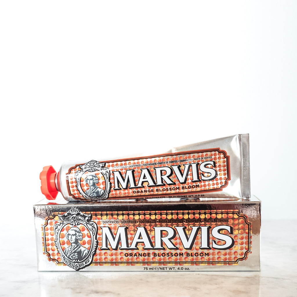 Marvis Orange Blossom Toothpaste 75ml Limited Edition Women's Facial Care Women travel toothpastes toothpaste toothe tooth decay tooth teeth care teeth tartar quality prevent plaque paste Mouthcare mouth care Mouth minty mint Men's Facial Care Men mavis Marvis Toothpaste Marvis Made in Italy Luxury Mouthcare licorice italy italian fresh florence facial care face care face drugstorelove drugstore's drugstore drug-store dental care decay cult artisanal mint peppermint orange