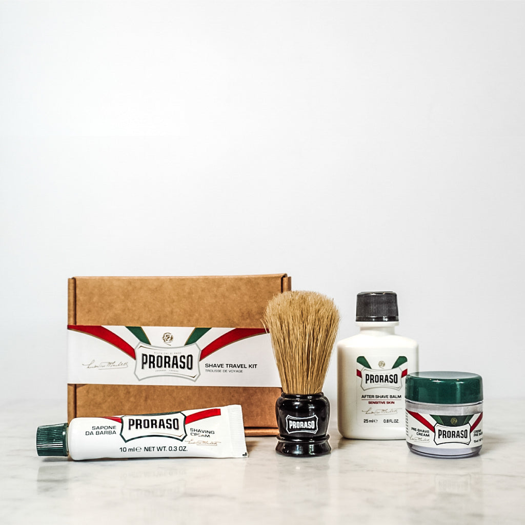 Proraso Mini Travel Shaving Kit Italian Men's skincare beard care beards shaving
