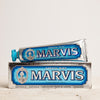 Marvis Aquatic Mint Full Size Toothpaste 75ml Women's Facial Care Women whitening whitener whiten white toothpaste tooth decay tooth teeth care teeth tartar quality prevent plaque paste Mouthcare mouth care Mouth minty mint Men's Facial Care Men mavis Marvis Toothpaste Marvis Made in Italy italy italian gifts gift fresh florence flavours flavour facial care face care face drugstorelove drugstore's drugstore drug-store decay cult artisanal